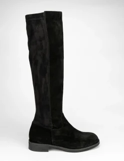 stivale elasticizzato tacco 2 cm nero