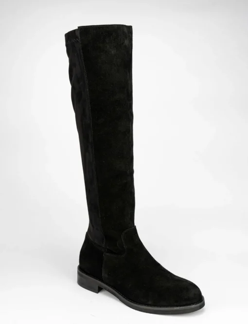 stivale elasticizzato tacco 2 cm nero