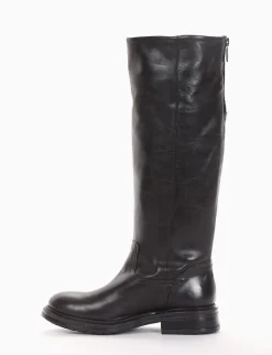 Stivale tacco 2 cm nero