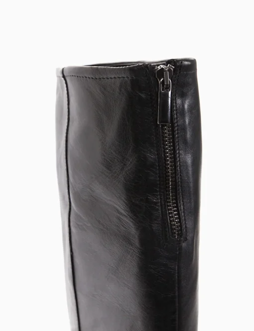 Stivale tacco 2 cm nero