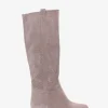 stivale tacco 2 cm beige