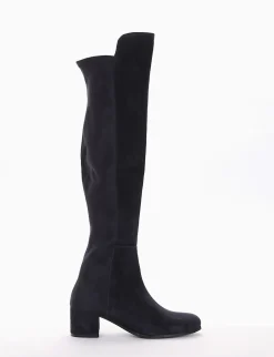 stivale tacco 5 cm blu