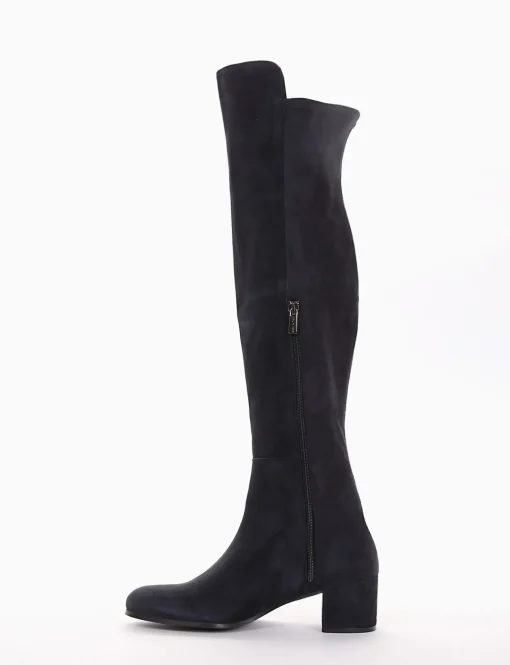 stivale tacco 5 cm blu