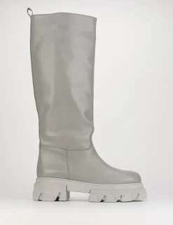 Stivale tacco 2 cm grigio