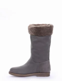 stivale tacco 3 cm grigio