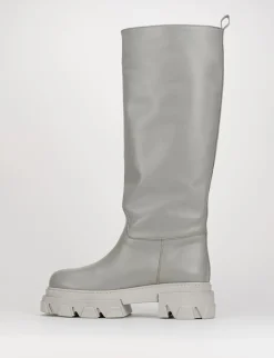 Stivale tacco 2 cm grigio