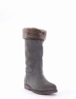stivale tacco 3 cm grigio
