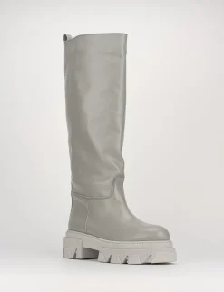 Stivale tacco 2 cm grigio