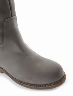 stivale tacco 3 cm grigio