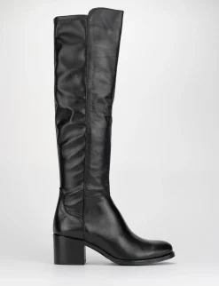 stivale tacco 5 cm nero