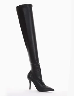 stivale tacco 9 cm nero