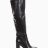 stivale tacco 8 cm nero
