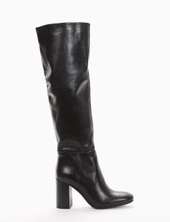 stivale tacco 8 cm nero