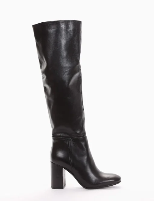 stivale tacco 8 cm nero