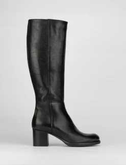 Stivale tacco 5 cm nero