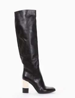stivale tacco 8 cm nero
