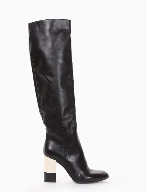 stivale tacco 8 cm nero