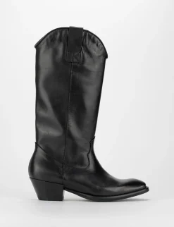 Stivale tacco 3 cm nero
