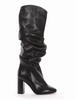 stivale tacco 9 cm nero