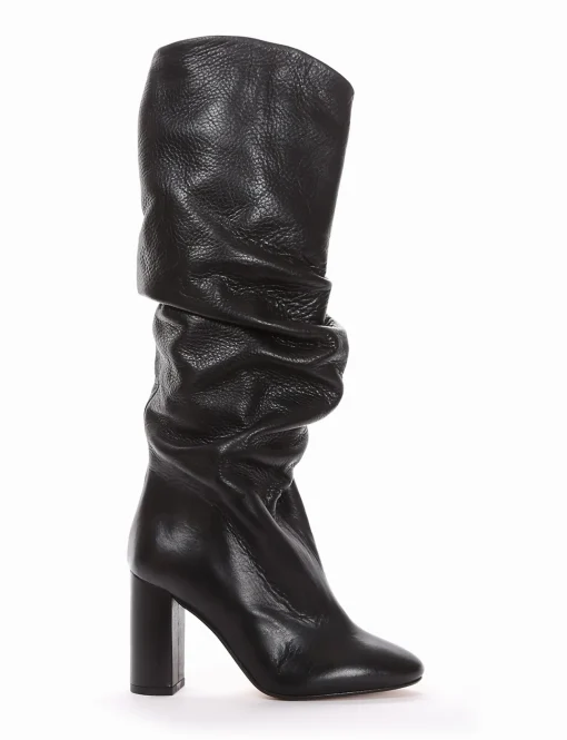 stivale tacco 9 cm nero