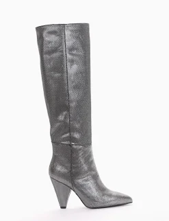 stivale tacco 9 cm nero