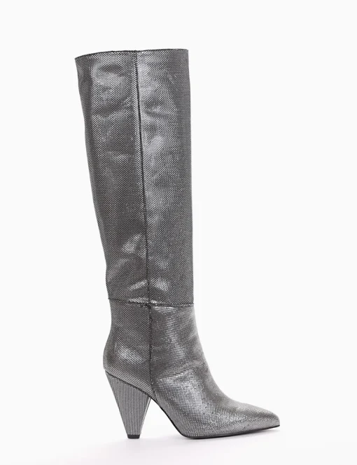 stivale tacco 9 cm nero