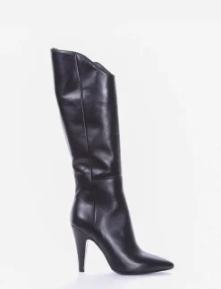 stivale tacco 10 cm nero