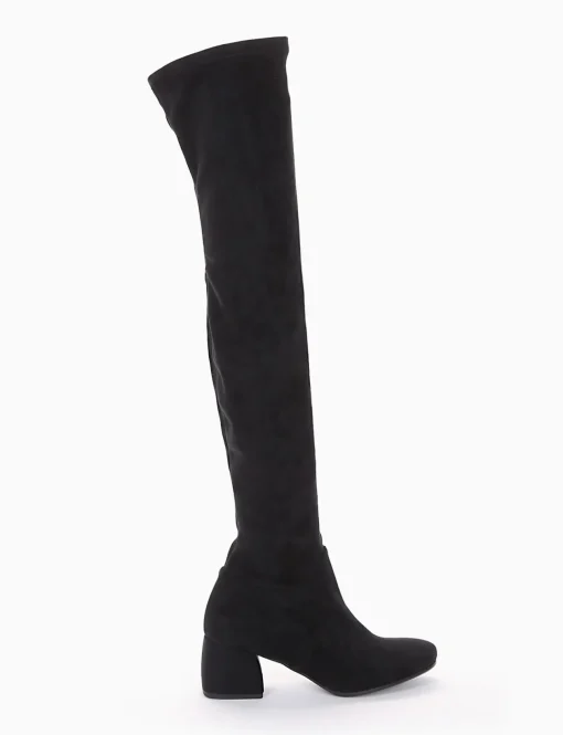 stivale tacco 5 cm nero