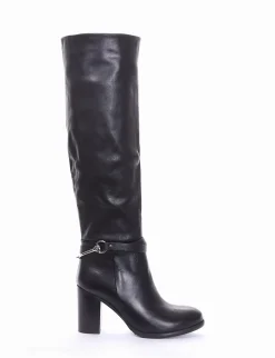 stivale tacco 7 cm nero