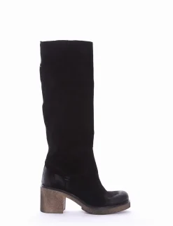 stivale tacco 5 cm nero