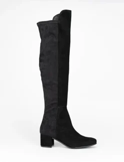 Stivale tacco 5 cm nero