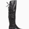 Stivale tacco 2 cm nero