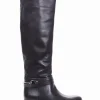 stivale tacco 2 cm nero