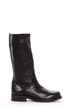 stivale tacco 2 cm nero