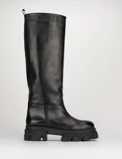 Stivale tacco 2 cm nero