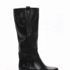 stivale tacco 2 cm nero