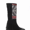 stivale tacco 2 cm nero
