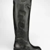 Stivale tacco 3 cm nero