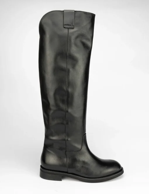 Stivale tacco 3 cm nero