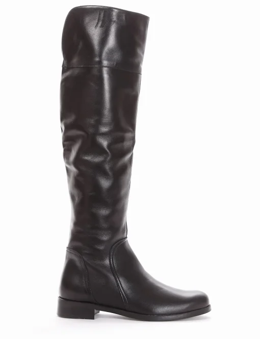 stivale tacco 2 cm nero