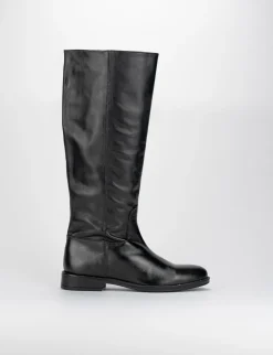 Stivale tacco 2 cm nero