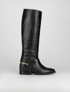 Stivale tacco 3 cm nero