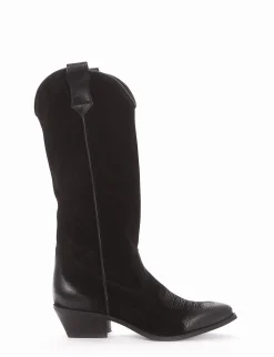 Stivale tacco 3 cm nero