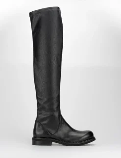 Stivale tacco 2 cm nero