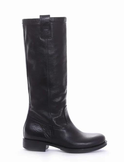 stivale tacco 2 cm nero