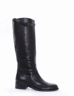 stivale tacco 2 cm nero