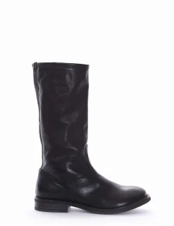 stivale tacco 2 cm nero