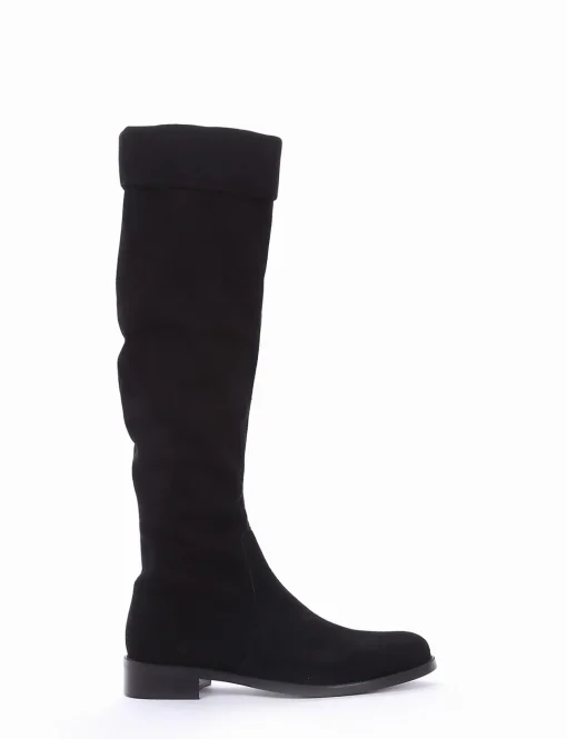 stivale tacco 2 cm nero