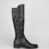 stivale tacco 2 cm nero
