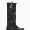 stivale tacco 2 cm nero